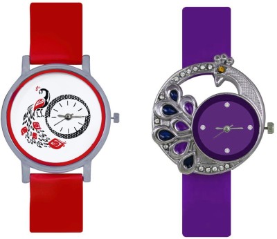 INDIUM NEW PURPLE PEACOCK WATCH FANCY WITH NEW DIFFERENT PEACOCK LATEST WATCH Watch  - For Girls   Watches  (INDIUM)