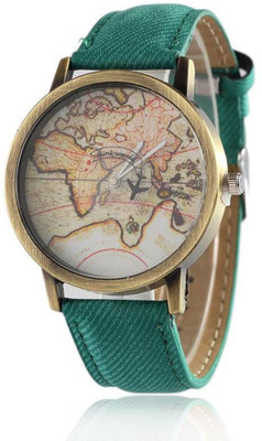 

Cloudwood Stylish Mini World Map Denim 22GR Watch - For Men