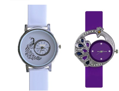 INDIUM NEW PURPLE PEACOCK WATCH FANCY WITH NEW DIFFERENT PEACOCK LATEST WATCH Watch  - For Girls   Watches  (INDIUM)