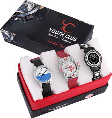 

Youth Club COMBO-CRTBUREDLCYLP02BK NEW DAILY USE CASUAL PAIR Watch - For Girls