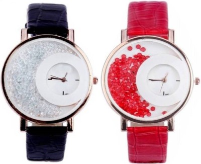 MAPA STYLE Black Mxre And Red Mxre Wrist Analog Watch Girls Or Womens STYLE 025 Watch  - For Women   Watches  (MAPA STYLE)