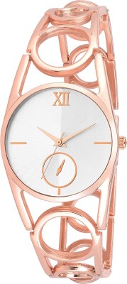 PRATHAM SHOP Profesional Plan Dial White Color Dial Rosegold Color Metal Belt Medium Size Casual Watch Watch  - For Girls   Watches  (PRATHAM SHOP)