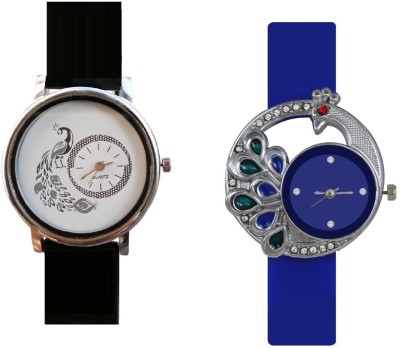 INDIUM NEW BLUE PEACOCK WATCH FANCY WITH LATEST PEACOCK WATCH COMBO LOVE BIRD WATCH Watch  - For Girls   Watches  (INDIUM)