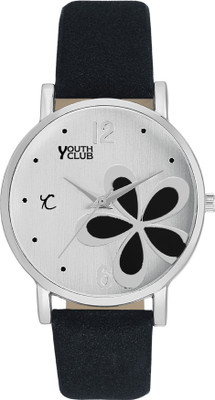 

Youth Club FLW-50BLK NEW SOBER FLOWER PRINTED Watch - For Girls