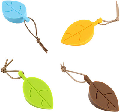 

RKPM 4 Pcs Silicone Leaf Shape Door Stop Stoppers(Multicolor)