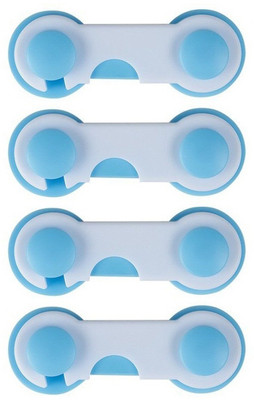 

RKPM 4 Pcs Baby Child Kids Safety Cabinet Door Fridge Drawer Cupboard Lock(Blue, White)
