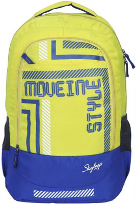 

Skybags LUKE 03 YELLOW 27 L Backpack(Yellow), White