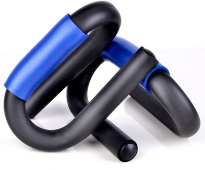 

S.Blaze S Shaped Moulded Any Rust Foam Gripped Push-up Bar(Blue), Black & blue