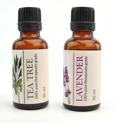 

Karmakara 100% pure Therapeutic Grade undiluted essential oils in 30 ml Bottles-Lavender Tea Tree aroma oil(60 ml)