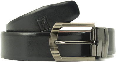 

TOFFIL Men Party, Evening Black, Tan Genuine Leather Reversible Belt