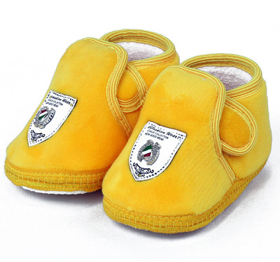 

VLS Lifestyle Velvet Plain Colour Booties(Toe to Heel Length - 11 cm GOLDEN)