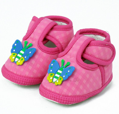 

VLS Lifestyle (0-12 M) Cotton Selfie Booties(Toe to Heel Length - 11 cm Pink)