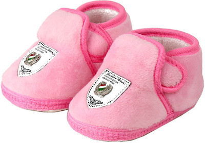 

VLS Lifestyle Velvet Plain Colour Booties(Toe to Heel Length - 11 cm Pink)
