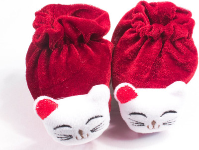 

Ole Baby 3D Plush Soft Velvet Fabric light weight Newborn Infant Prewalker Crib Shoes Baby girl Baby Boy Shoes 0-4 Months Booties(Toe to Heel Length - 10 cm Maroon)