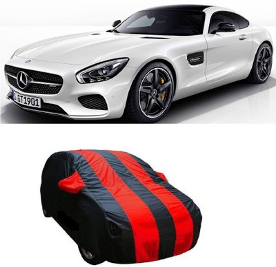 AUTOKIT Car Cover For Mercedes Benz AMG (With Mirror Pockets)(Red, Black)