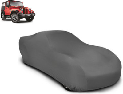 Aicc Car Cover For Mahindra Thar (Without Mirror Pockets)(Grey)