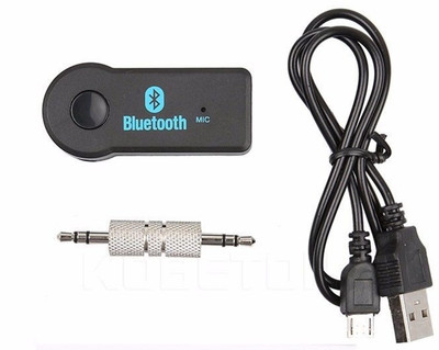 Generic v1.0 Car Bluetooth Device with 3.5mm Connector(Black)