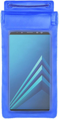 ACM Pouch for Samsung Galaxy A8 Plus(Blue, Waterproof, Silicon, Pack of: 1)