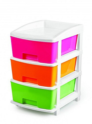 

Wud Kraft Plastic Free Standing Chest of Drawers(Finish Color - multicolor)