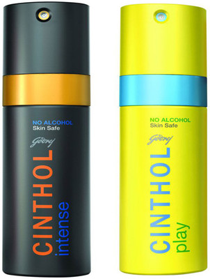 

Cinthol Deo_Spray_150ml_Intense_Play_Combo_AA Deodorant Spray - For Men & Women(300 ml, Pack of 2)