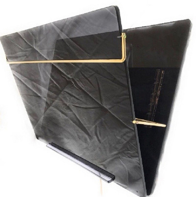 

RADISSON Make in india 2 Compartments P.S SHEET TABLE TOP ELEVATOR DESK BIG SIZE 18x24 INCH 7MM(Black smoke)