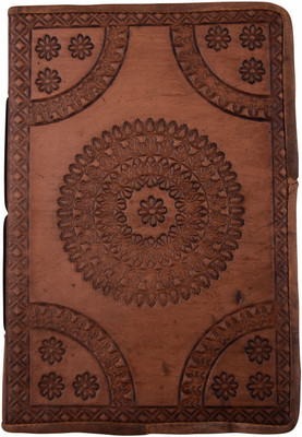 

dpotli A5 Diary(Mandala Embossed, Brown)