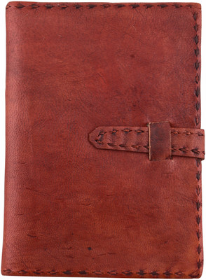 

dpotli C6 Journal(Brown Leather Journal With Interlock Strap 7x5, Brown)