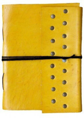 

The Leather Bags House A6 Diary(Handcrafted, Yellow)