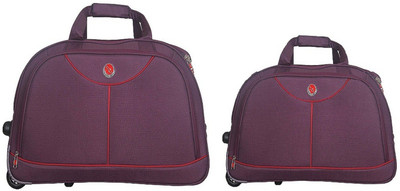 

emblem (Expandable) DUFFEL COMBO 20 22INCH WINE Travel Duffel Bag(Purple)
