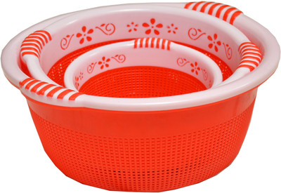 KUBER INDUSTRIES Plastic Fruit & Vegetable Basket(Multicolor)