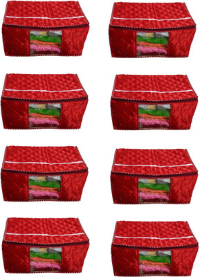 

RajasthaniKart Garment Covers Maroon Satin (Set of 8) Pack_Material_116(Red)