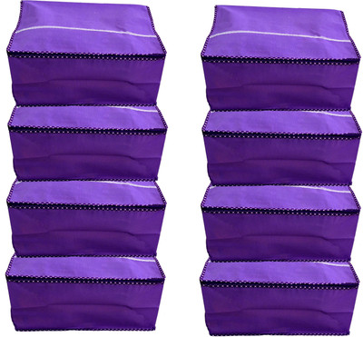 

RajasthaniKart Garment Covers Purple Non Wooven (Set of 8) Pack_Material_127(Purple)