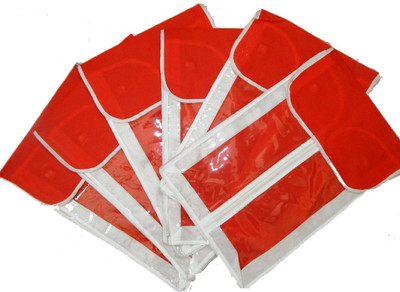 

RK Brands Non Woven Cotton and front Transparent 6 Pc Saree/Shirt/Suit Cover/Wardrobe Organiser 395C(Red)