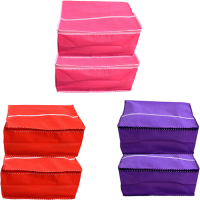 

RajasthaniKart Garment Covers Multicolor Non Wooven (Set of 6) Pack_Material_130(Multicolor)
