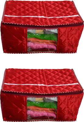 

RajasthaniKart Garment Covers Maroon Satin (Set of 2) Pack_Material_113(Red)