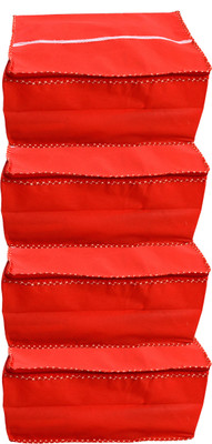 

RajasthaniKart Garment Covers Red Non Wooven (Set of 4) Pack_Material_122(Red)