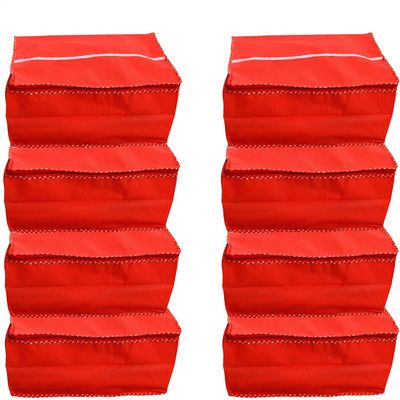 

RajasthaniKart Garment Covers Red Non Wooven (Set of 8) Pack_Material_123(Red)