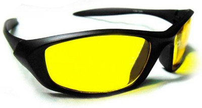 

ATTRACTIVE NIGHT VISION GOGGLE Motorcycle Goggles(Black, Yellow)