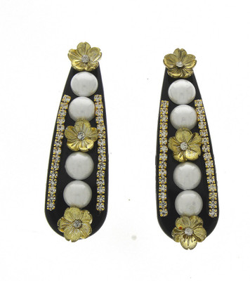 

Anuradha Art Jewellery Hair Clip Tic Tac Clip(Black, Gold)