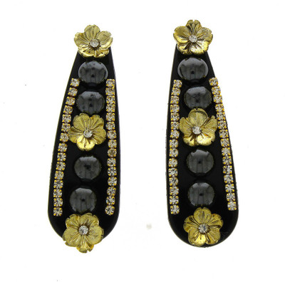 

Anuradha Art Jewellery Hair Clip Tic Tac Clip(Black, Gold)