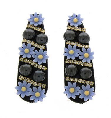 

Anuradha Art Jewellery Hair Clip Tic Tac Clip(Blue, Black)