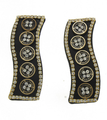 

Anuradha Art Jewellery Hair Clip Tic Tac Clip(Black, Gold)