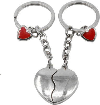 

Faynci Love Heart Shape Couple Keychain Set High Quality Metal Key Chain