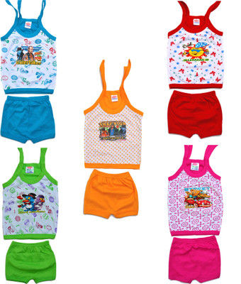 Eazy Trendz Baby Boys & Baby Girls Casual Bodysuit Shorts(Multicolor)