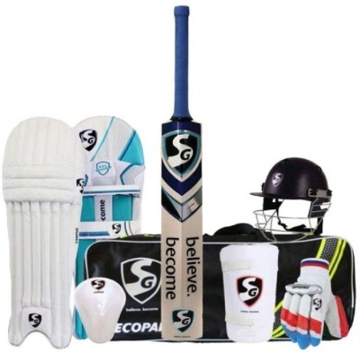 SG Complete Cricket Kit Ideal for Men's 100% Original Brand Full Cricket  Kit 