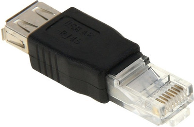 

Un Branded RJ45 Male to USB AF Adapter Lan Adapter(100 Mbps)