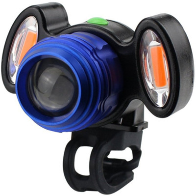 

FurMito Bicycle Super Bright Rechargeable USB LED Front Light(Blue, Black), White