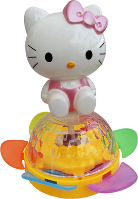 

Ashmaadi Rotational Toy 4D Dazzling light with Music(Multicolor)