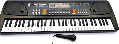 

MS Enterprises Piano with 61 Keys Musical Electronic Keyboard Organ with Microphone BF-630A1 (USB mode) (Multicolor)(Black)