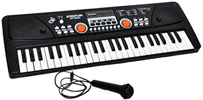 

MS Enterprises Piano with 49 Keys Musical Electronic Keyboard Organ with Microphone BF-530A1 (USB mode) (Multicolor)(Black)